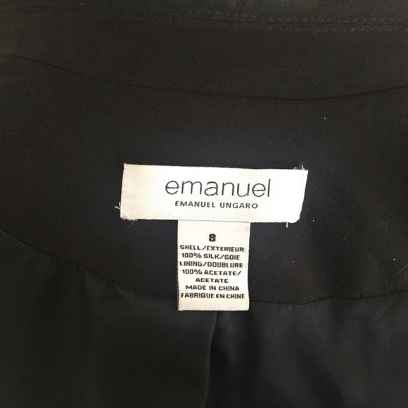 Black ladies silk Designer jacket - Picture 4 of 4